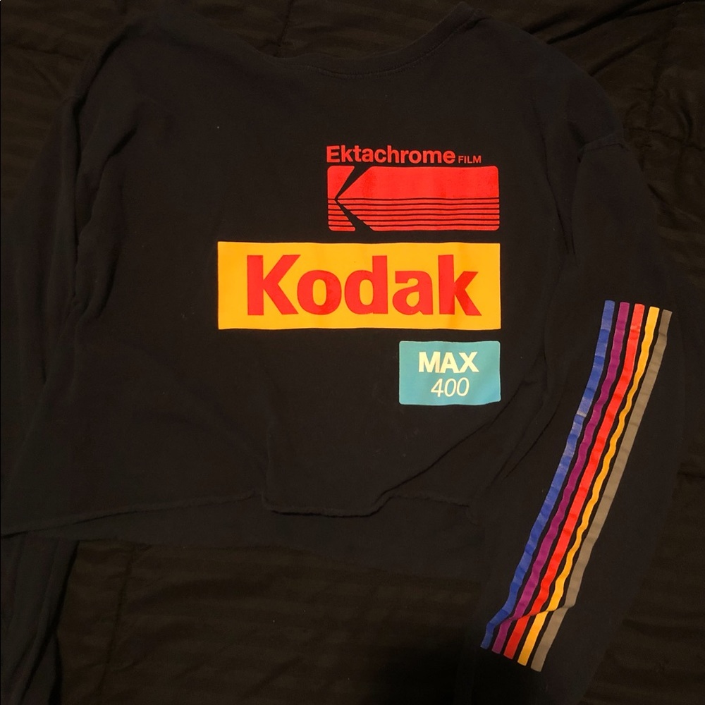 kodak film cropped longsleeve